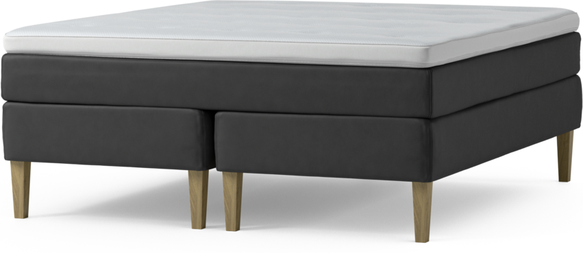 Delux Sense - Kontinentalsäng, dubbelsäng med bäddmadrass och sängben