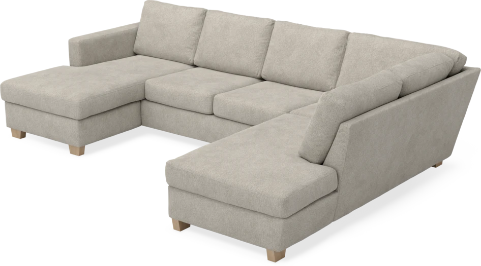 Friday - 3-sits soffa med schäslong vänster och divan höger - Beige