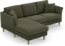 Eden - 2-sits soffa med schäslong - Grön