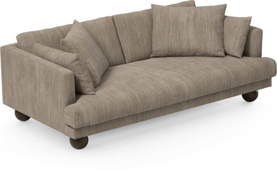 Harper - 3-sits soffa, hel dyna - Beige