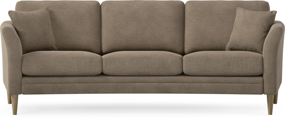 Eden - 3-sits soffa svängd - Brun