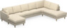 Eden - 3-sits soffa med schäslong vänster och divan höger - Beige