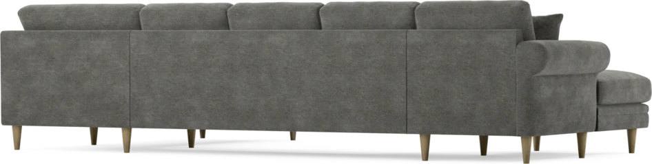 Eden - 3-sits soffa med schäslong vänster och divan höger - Grå