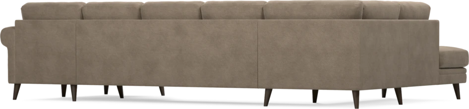 Eden - 3-sits soffa med divan vänster och schäslong höger - Brun