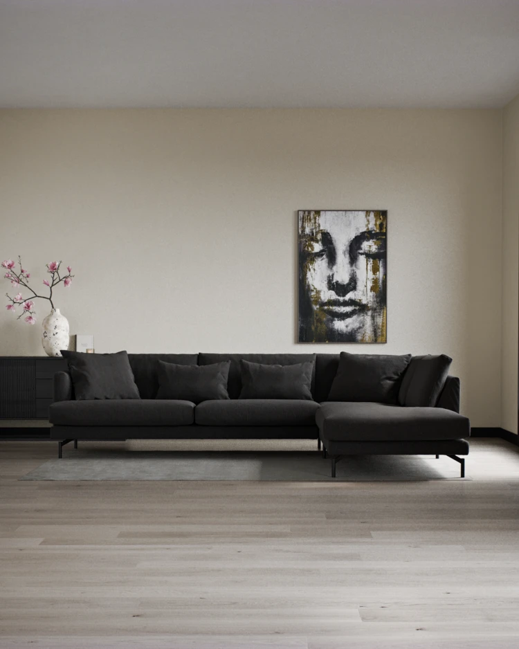 Harper - 3-sits soffa med divan höger - inspiration