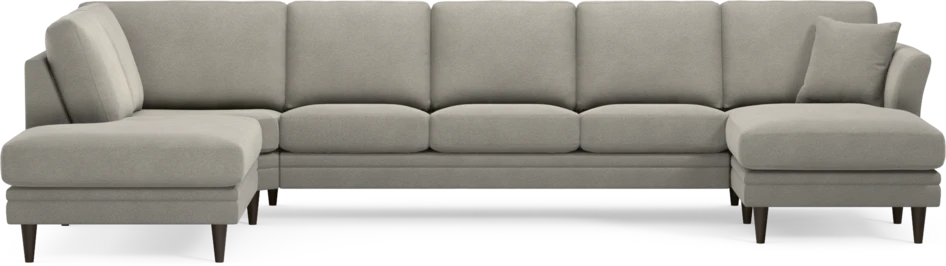 Eden - 3-sits soffa med divan vänster och schäslong höger - Grå