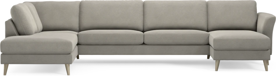 Bridge - 3-sits soffa med divan vänster och schäslong höger - Grå