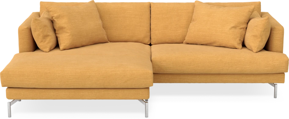 Harper - 4-sits med schäslong XL vänster - Gul