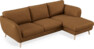 Madison - 2-sits soffa med schäslong höger - Brun