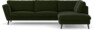 Madison Lux - 3-sits soffa med divan höger - Grön