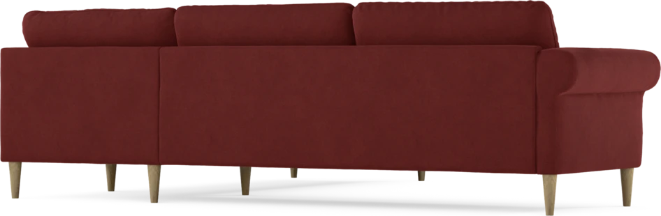 Bridge - Hörnsoffa, 3+2-sits - Röd