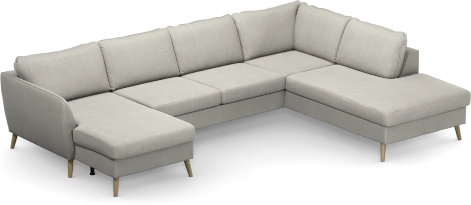 County - 3-sits soffa med schäslong vänster och divan höger - Grå
