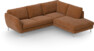 Madison - 2-sits soffa med divan höger - Orange