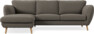 Madison Lux - 2-sits soffa med schäslong vänster - Brun