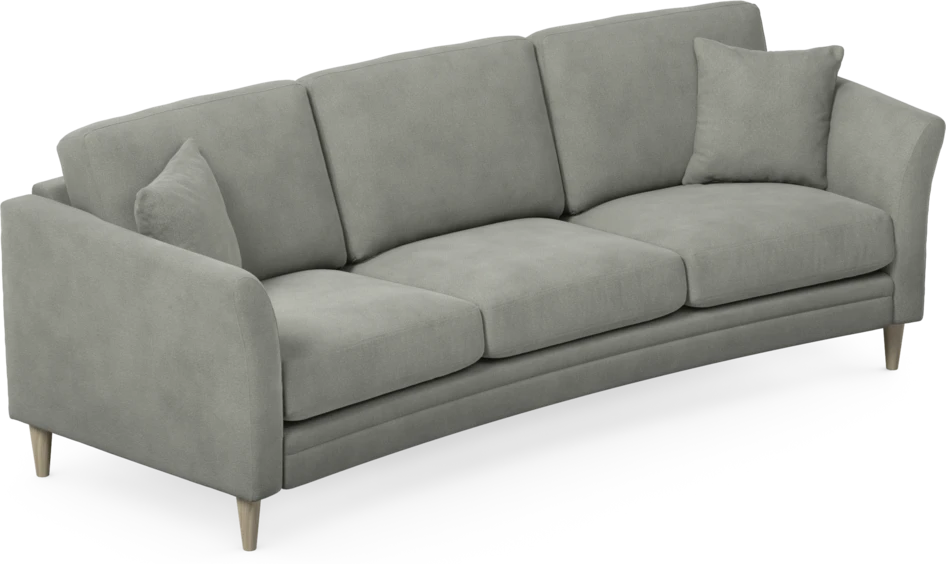 Eden - 3-sits soffa svängd - Grå