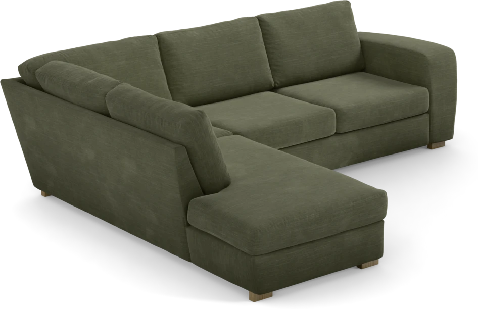 Friday - 2,5-sits soffa med divan vänster - Grön