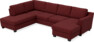 Friday - 3-sits soffa med divan vänster och schäslong höger - Rosa