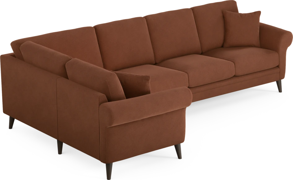 Eden - Hörnsoffa, 1+3-sits - Orange