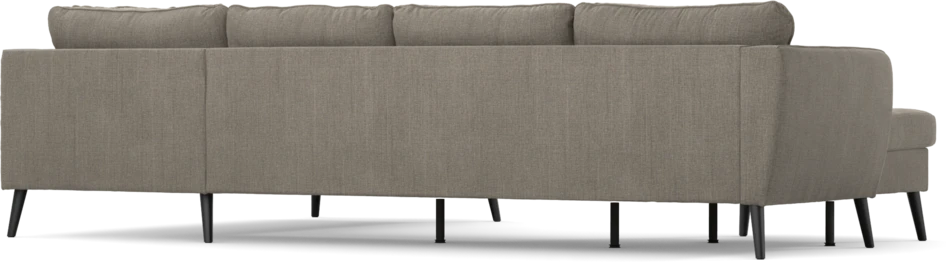 County - 3-sits soffa med schäslong vänster och divan höger - Brun
