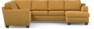 Friday - Hörnsoffa, 2+3-sits med schäslong höger - Gul