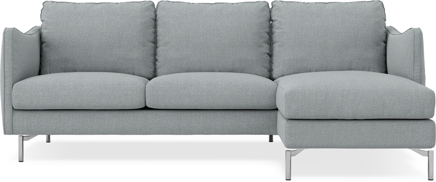 Madison Lux - 2-sits soffa med schäslong höger - Turkos