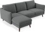 Madison Lux - 2-sits soffa med schäslong vänster - Grå