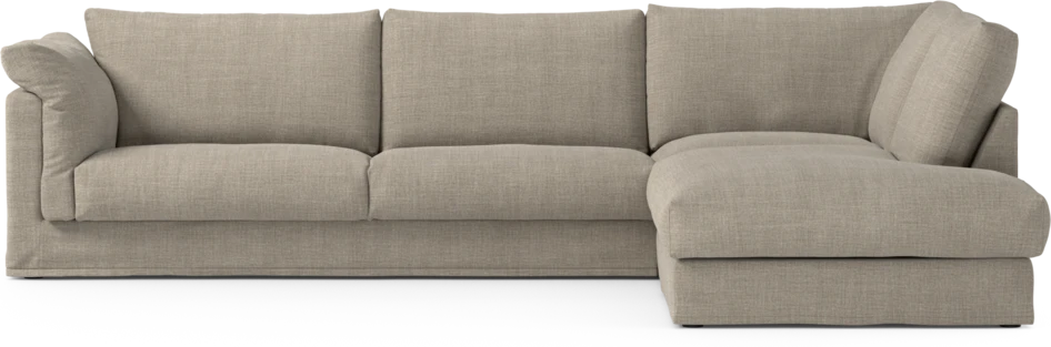 Cherrie Klädsel - Klädsel till 3-sits soffa med divan höger - Beige