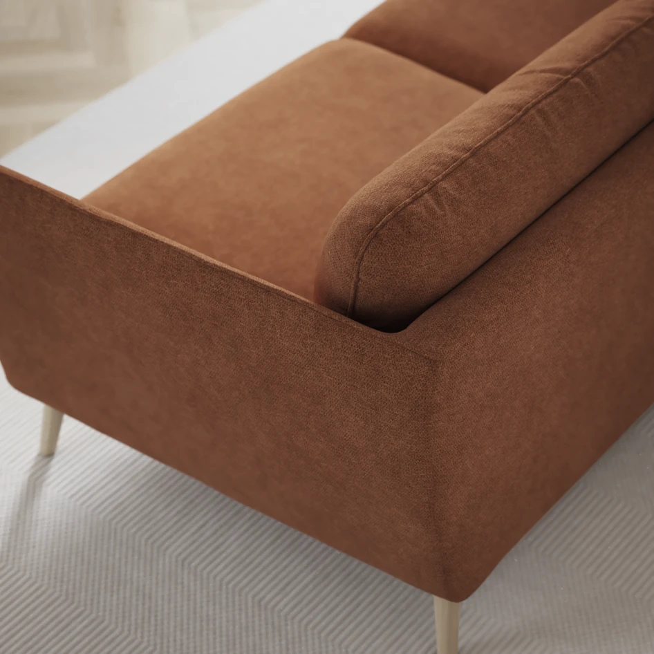 Madison Lux - Hörnsoffa 2+3-sits, hörn 1 - Orange