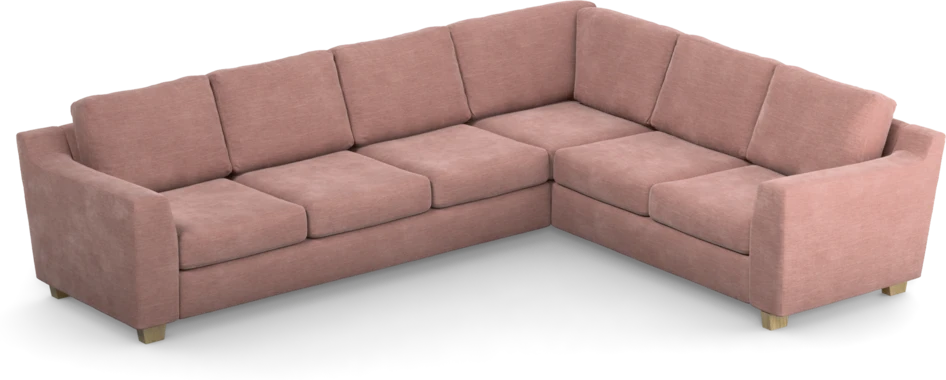 Friday - Hörnsoffa, 3+2-sits - Rosa