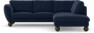 Madison Lux - 2-sits soffa med divan höger - Blå