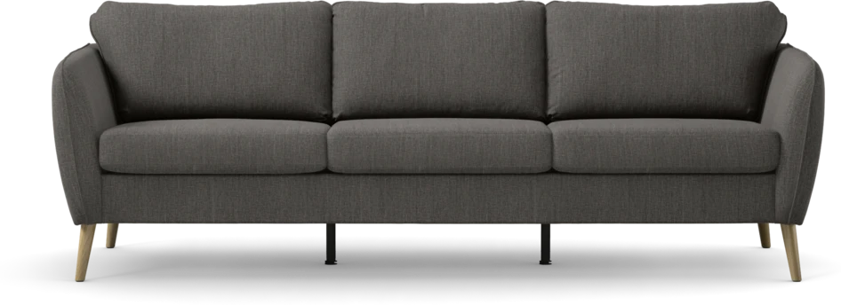 County - 3-sits soffa - Brun