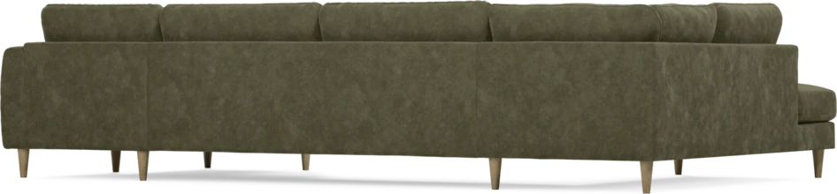 Bridge - 3-sits soffa med divan vänster och schäslong höger - Grön