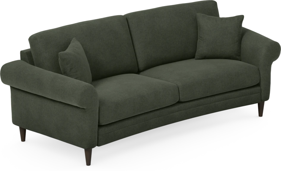 Eden - 2,5-sits soffa svängd - Grön