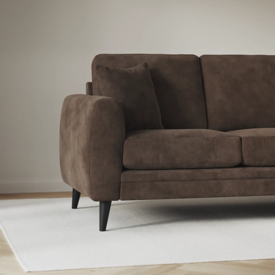 Eden - Hörnsoffa, 2+3-sits - Brun