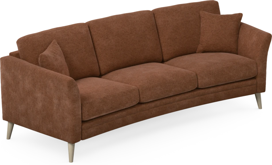 Eden - 3-sits soffa svängd - Orange