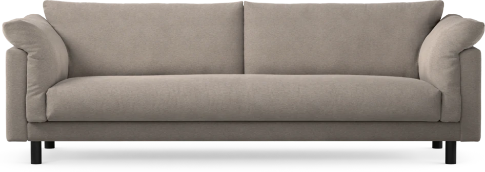 Cherrie - 4-sits soffa, hel dyna, fast klädsel - Beige