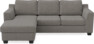 Friday - 3-sits soffa med schäslong vänster - Grå