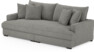 Rossi - 3-sits soffa, hel dyna - Grå