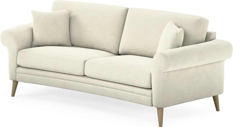 Eden - 2,5-sits soffa svängd - Vit