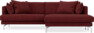 Harper - 4-sits med schäslong XL höger - Rosa
