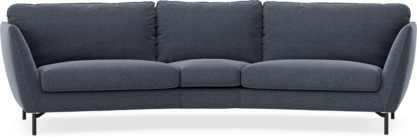 Madison - 3-sits soffa svängd, 90 cm - Blå