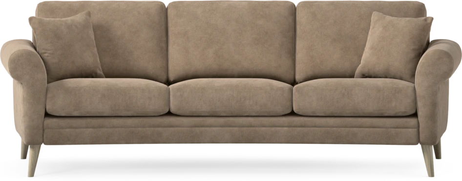 Eden - 3-sits soffa svängd - Beige