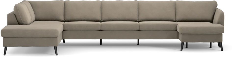 County - 4-sits soffa med divan vänster och schäslong höger - Beige