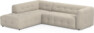 Bella - 3-sits soffa med divan vänster - Beige