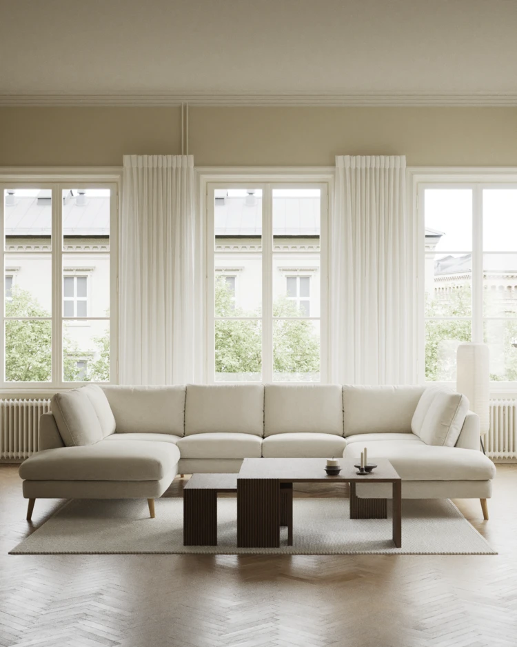 Madison Lux - 2-sits soffa med divan vänster och höger - inspiration