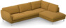 Madison Lux - 3-sits soffa med divan höger - Gul