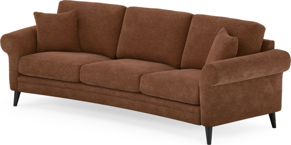 Eden - 3-sits soffa svängd - Orange
