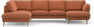Madison Lux - 2-sits soffa med divan vänster och schäslong höger - Orange