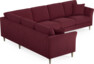 Eden - Hörnsoffa, 2+3-sits - Röd