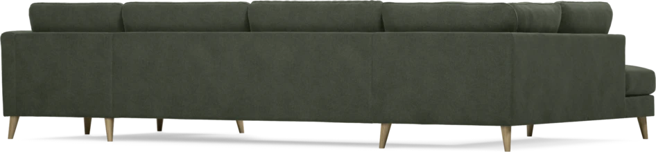 Bridge - 3-sits soffa med divan vänster och schäslong höger - Grön